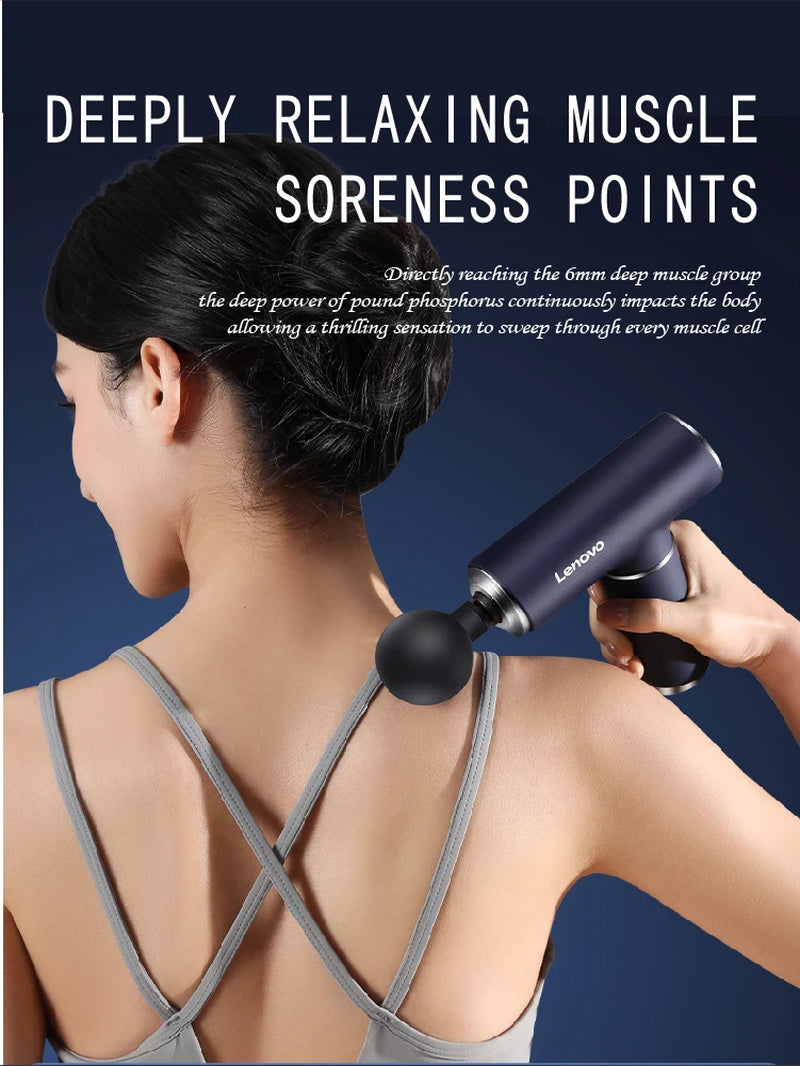 Original Professional Grade Fascia Gun N2 N3 Series Muscle Relaxation Massager LED Touch Screen 6-8Massage Head Gifts