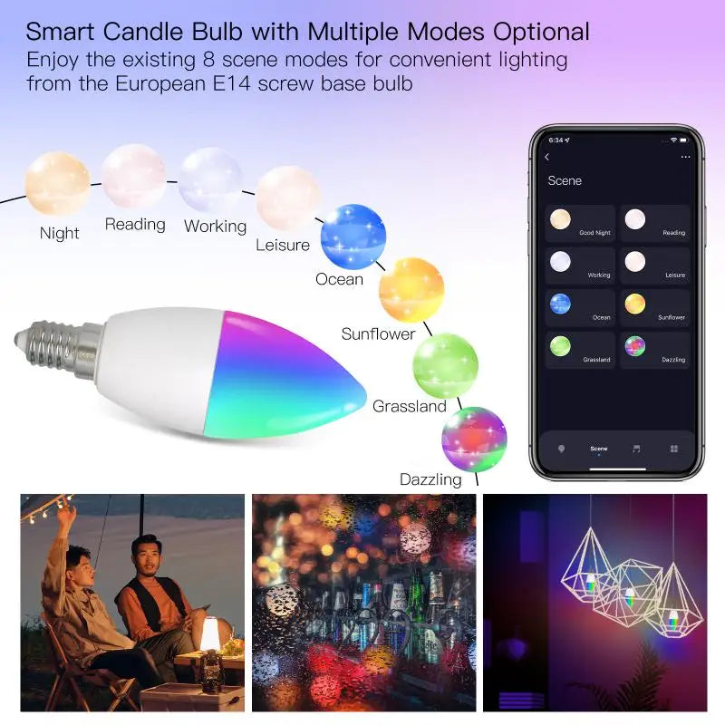 Zigbee 3.0 Tuya Smart Led Lamp E27 GU10 E14 RGBCW RGBCCT Dimmable Bulb Light Room Decor Voice for Smartthings/Alexa/Google Home