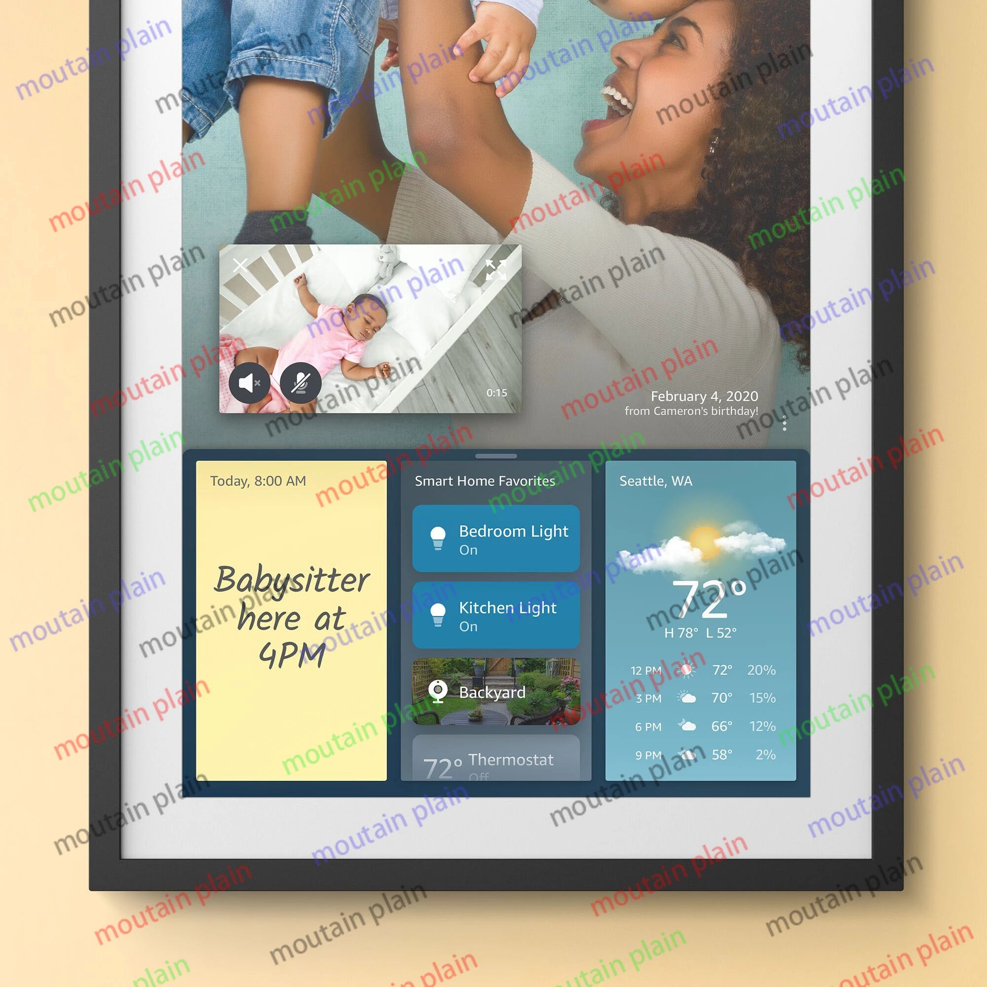 Echo Show 15 - Full HD 15.6" Smart Display with Alexa - Black/White