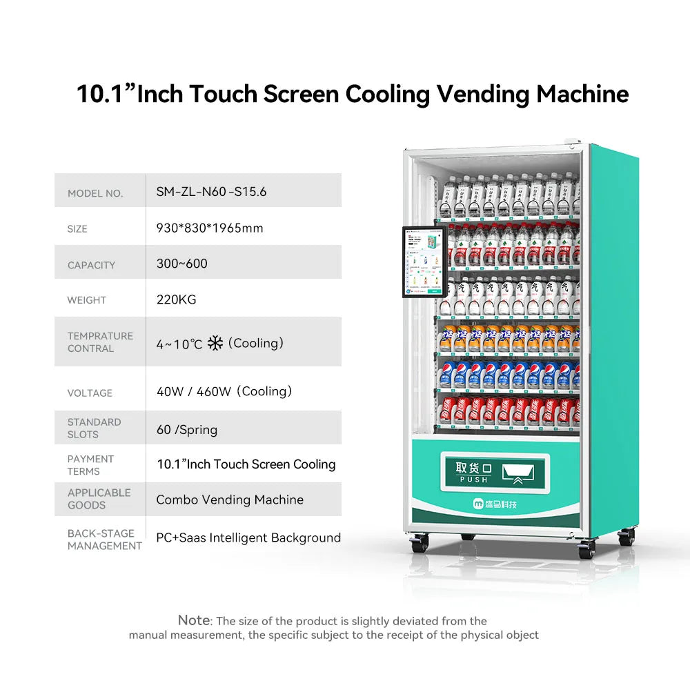AI Intelligence Vending Machine Yogurt Cold Drinks Freezer Smart Fridge with Camera Monitoring