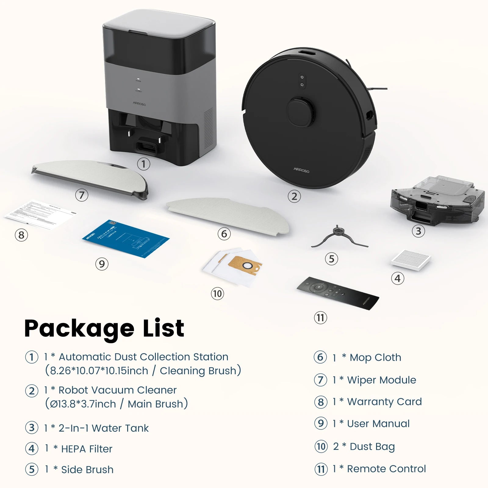 T20+ Robot Vacuum Cleaner - Self-Emptying & Wet Mopping (Auto Charging, USA Stock, Smart Mapping, 3000Pa Suction)​