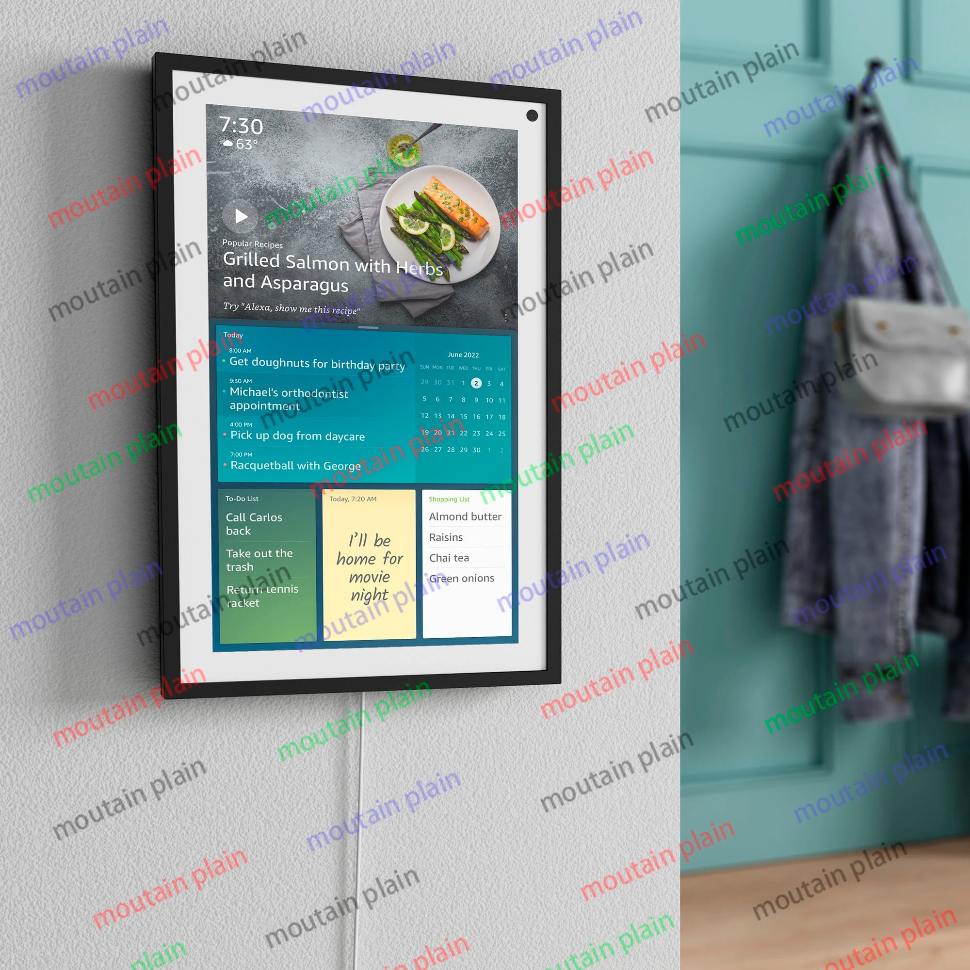 Echo Show 15 - Full HD 15.6" Smart Display with Alexa - Black/White