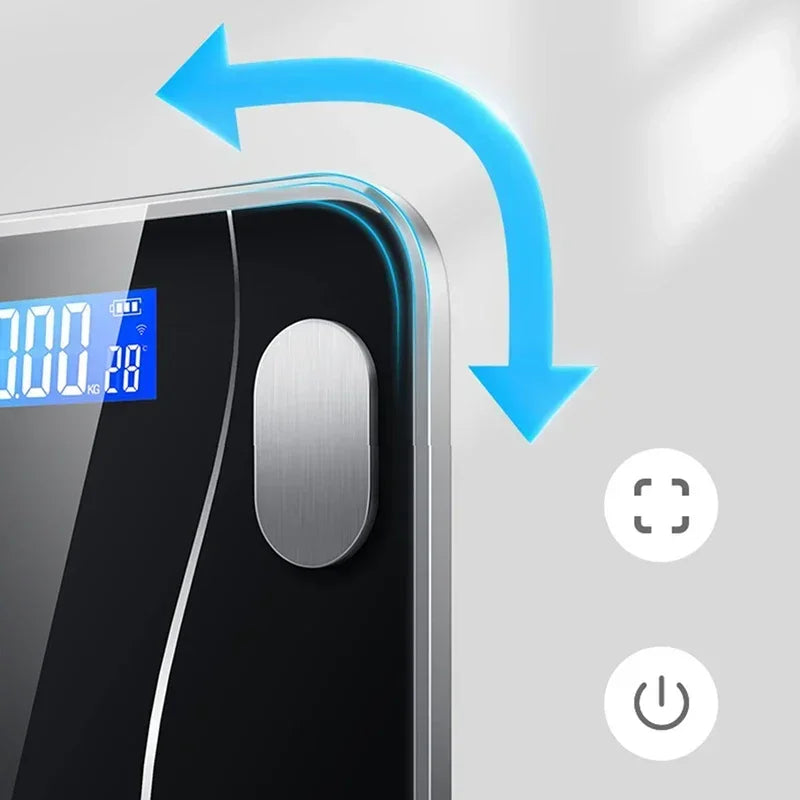 Smart Wireless LED Digital Body Fat Scale, Body Composition Analyzer & Small Electronic Scale with Accurate Measurement